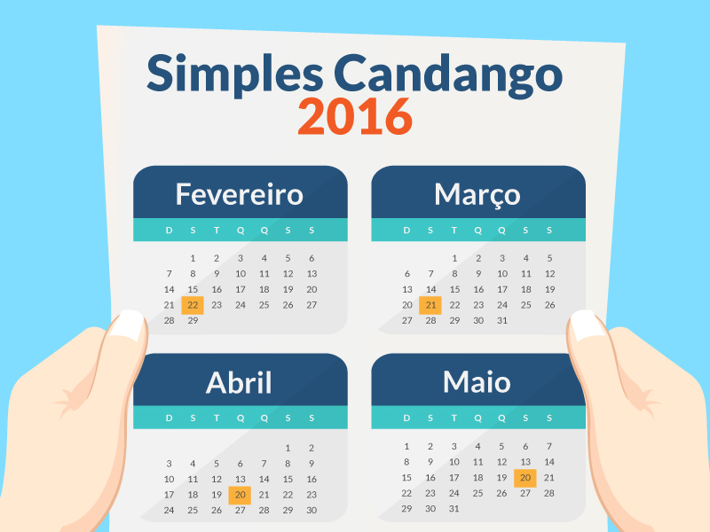 Fazenda publica calendário do Simples Candango para 2016