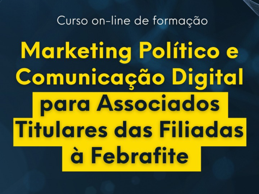 Associados poderão participar de curso gratuito de Marketing Político e Comunicação Digital